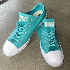 Converse Turquoise Teal Low Top Sneakers